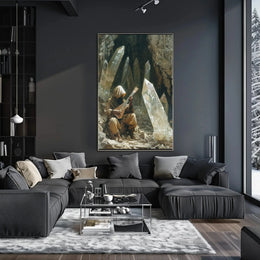 Enchanted Crystal Cave Fantasy Art Poster PosterGoat