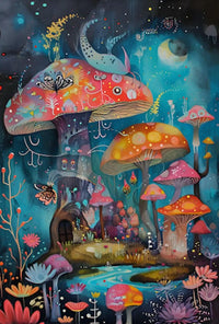Enchanted Fairyland Fantasy Scene Artistic Pop Culture Poster PosterGoat