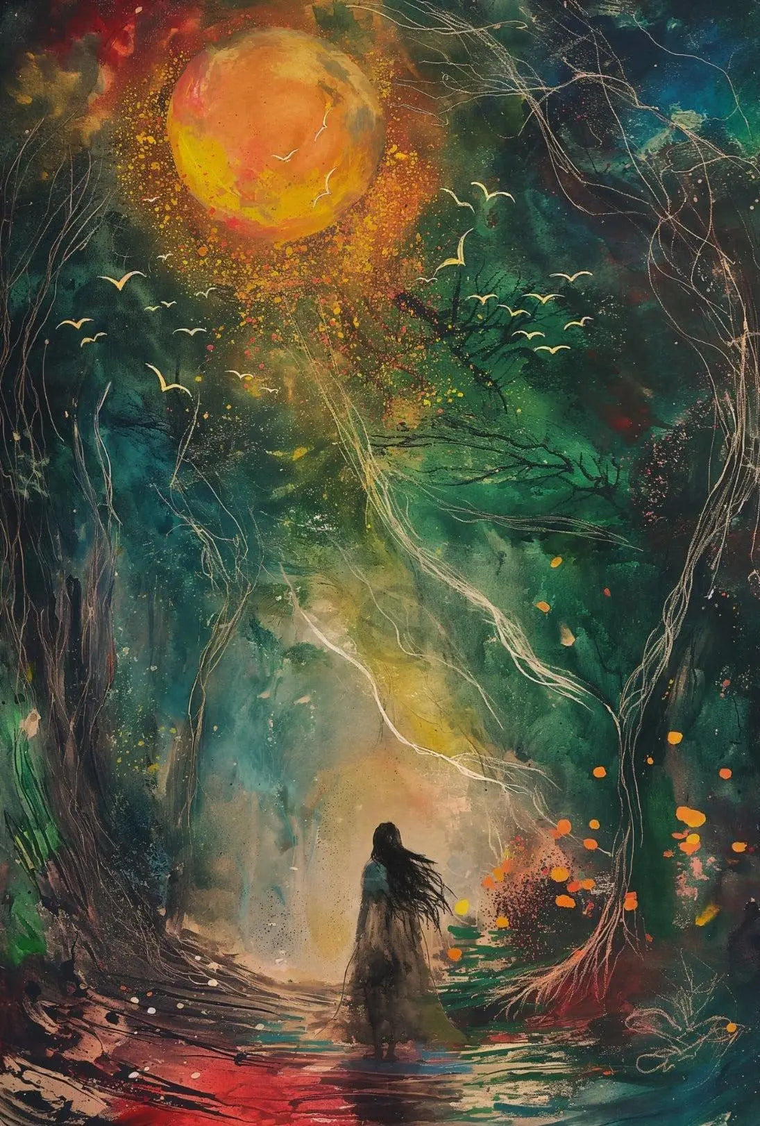 Enchanted Forest Journey Fantasy Art Poster PosterGoat