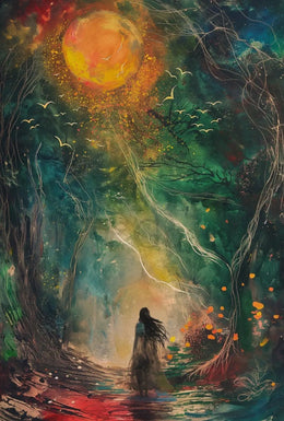 Enchanted Forest Journey Fantasy Art Poster PosterGoat