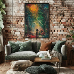 Enchanted Forest Journey Fantasy Art Poster PosterGoat