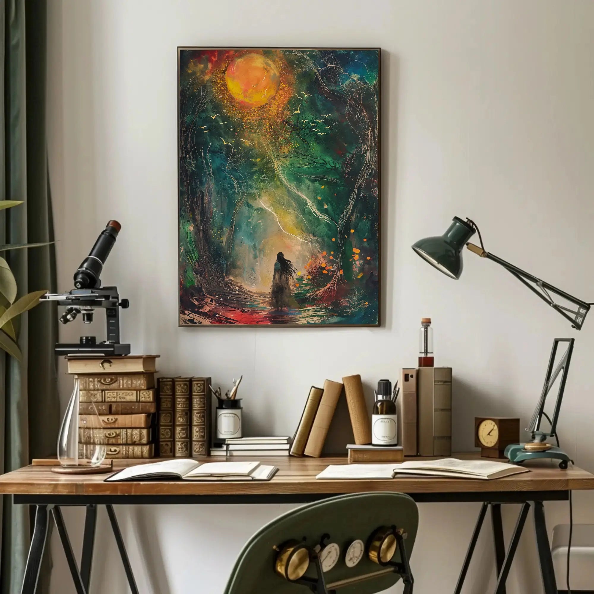 Enchanted Forest Journey Fantasy Art Poster PosterGoat