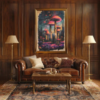 Enchanted Forest Psychedelic Design Futuristic Sci-Fi Poster PosterGoat
