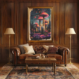 Enchanted Forest Psychedelic Design Futuristic Sci-Fi Poster PosterGoat