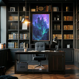 Enchanted Gothic Castle Fantasy Art Print - Abstract Poster PosterGoat