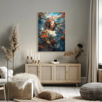 Enchanted Underwater Woman Fantasy Art Artistic Poster PosterGoat