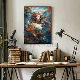 Enchanted Underwater Woman Fantasy Art Artistic Poster PosterGoat