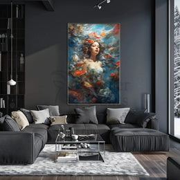 Enchanted Underwater Woman Fantasy Art Artistic Poster PosterGoat