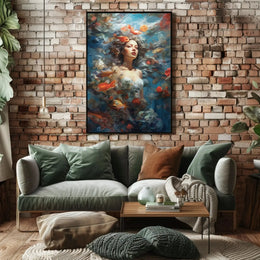 Enchanted Underwater Woman Fantasy Art Artistic Poster PosterGoat