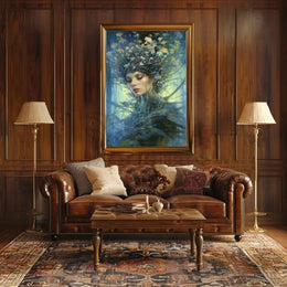 Enchanting Nature Spirit with Mystical Aura Artistic Poster PosterGoat