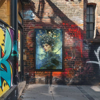 Enchanting Nature Spirit with Mystical Aura Artistic Poster PosterGoat