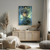 Enchanting Nature Spirit with Mystical Aura Artistic Poster PosterGoat