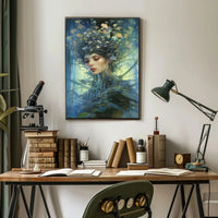 Enchanting Nature Spirit with Mystical Aura Artistic Poster PosterGoat