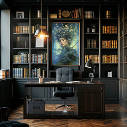 Enchanting Nature Spirit with Mystical Aura Artistic Poster PosterGoat