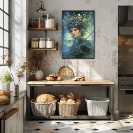 Enchanting Nature Spirit with Mystical Aura Artistic Poster PosterGoat