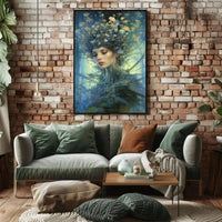 Enchanting Nature Spirit with Mystical Aura Artistic Poster PosterGoat