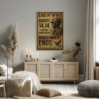 End of WWII August 14, 1945 Poster PosterGoat
