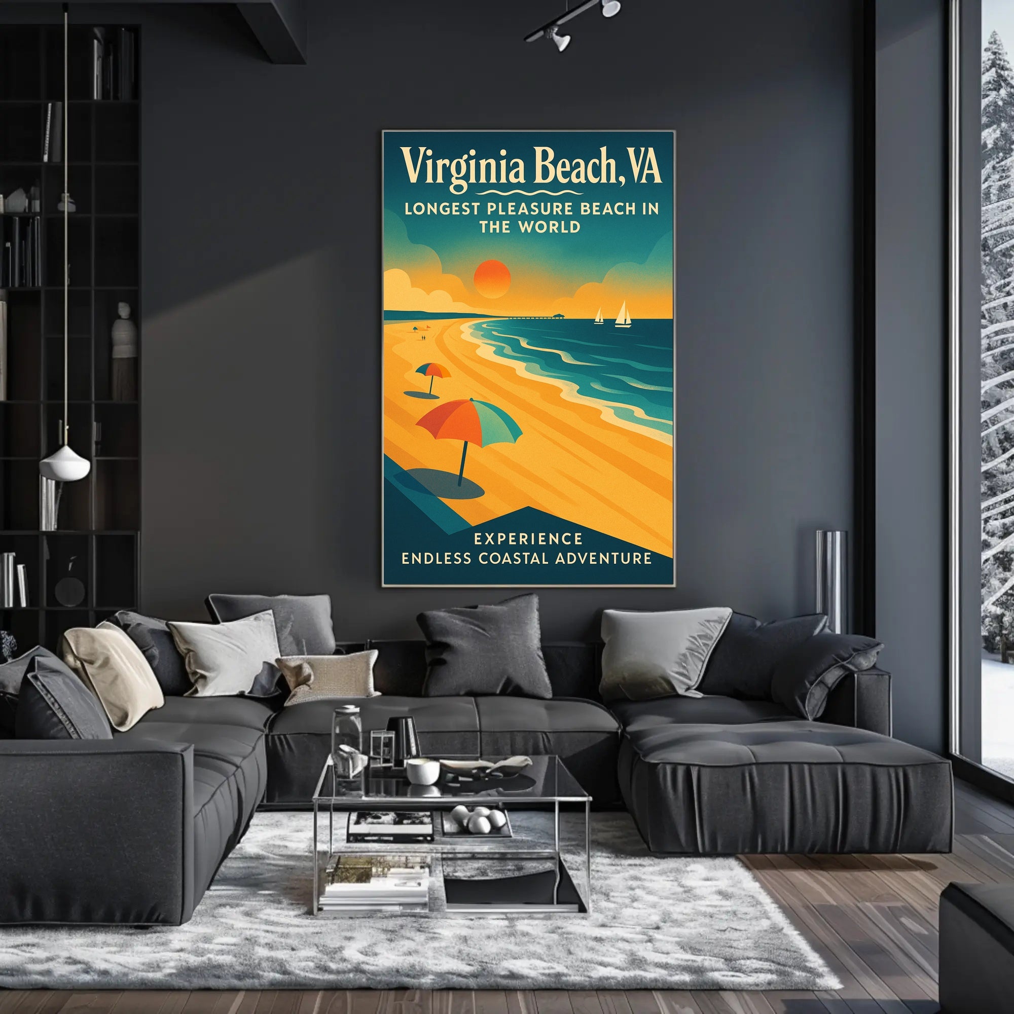 Endless Coastal Adventure at Virginia Beach Poster PosterGoat