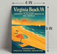 Endless Coastal Adventure at Virginia Beach Poster PosterGoat