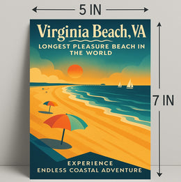 Endless Coastal Adventure at Virginia Beach Poster PosterGoat