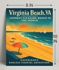 Endless Coastal Adventure at Virginia Beach Poster PosterGoat