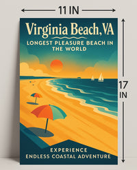 Endless Coastal Adventure at Virginia Beach Poster PosterGoat