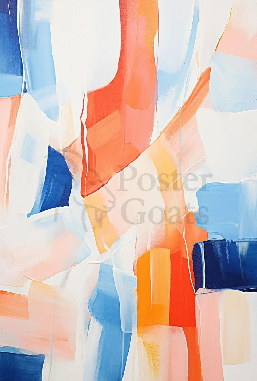 Energetic Abstract Colors Inspire Emotion and Movement Poster PosterGoat