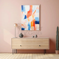 Energetic Abstract Colors Inspire Emotion and Movement Poster PosterGoat