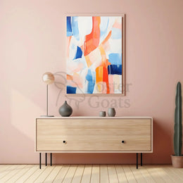 Energetic Abstract Colors Inspire Emotion and Movement Poster PosterGoat