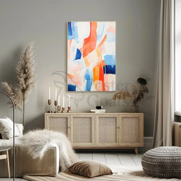 Energetic Abstract Colors Inspire Emotion and Movement Poster PosterGoat