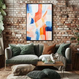 Energetic Abstract Colors Inspire Emotion and Movement Poster PosterGoat