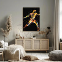 Energetic Abstract Movement Art Print Poster PosterGoat