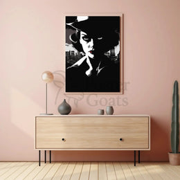 Enigmatic Femme Fatale Noir Era Pop Culture Poster PosterGoat