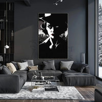 Enigmatic Femme Fatale Noir Era Pop Culture Poster PosterGoat