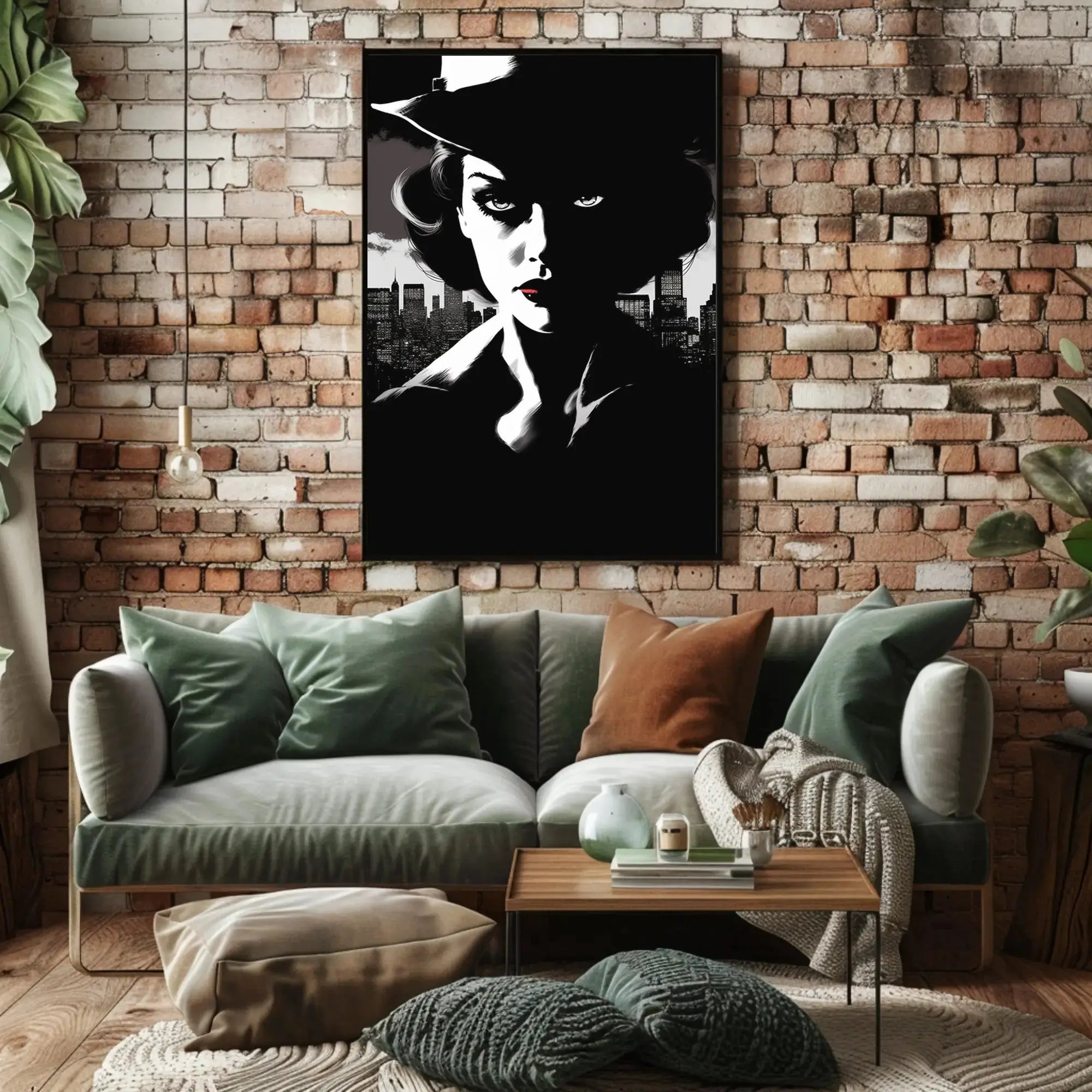 Enigmatic Femme Fatale Noir Era Pop Culture Poster PosterGoat