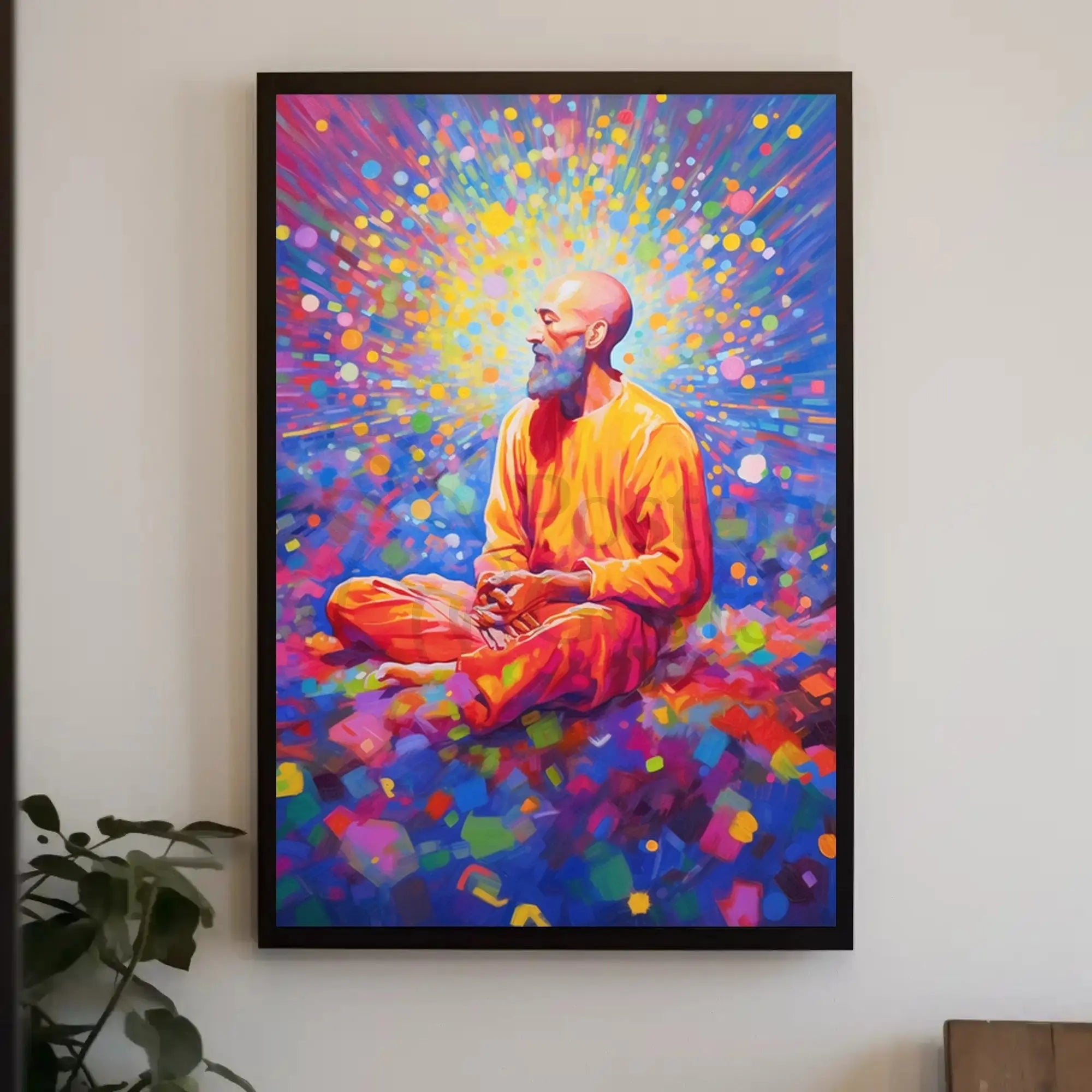 Enlightened Meditation Spiritual Art Print Abstract Poster PosterGoat