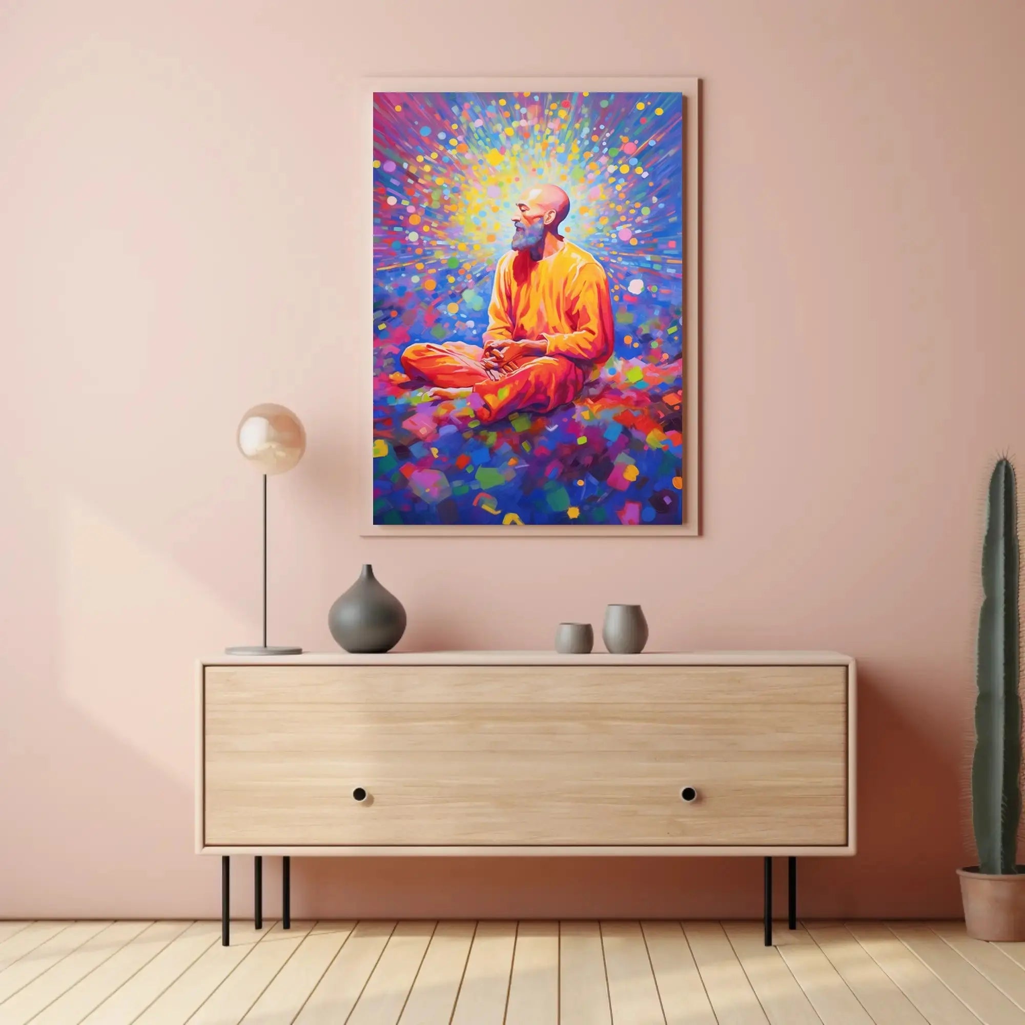 Enlightened Meditation Spiritual Art Print Abstract Poster PosterGoat
