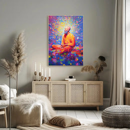Enlightened Meditation Spiritual Art Print Abstract Poster PosterGoat