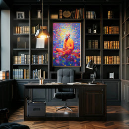 Enlightened Meditation Spiritual Art Print Abstract Poster PosterGoat
