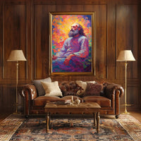 Enlightened Sage Meditative Spirit Artistic Expression Poster PosterGoat
