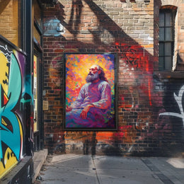 Enlightened Sage Meditative Spirit Artistic Expression Poster PosterGoat