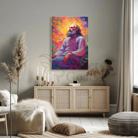 Enlightened Sage Meditative Spirit Artistic Expression Poster PosterGoat