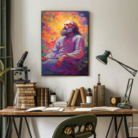 Enlightened Sage Meditative Spirit Artistic Expression Poster PosterGoat