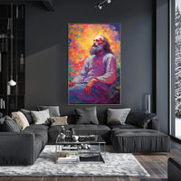 Enlightened Sage Meditative Spirit Artistic Expression Poster PosterGoat