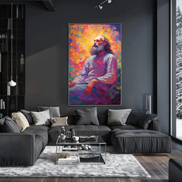 Enlightened Sage Meditative Spirit Artistic Expression Poster PosterGoat