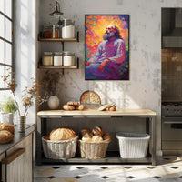 Enlightened Sage Meditative Spirit Artistic Expression Poster PosterGoat