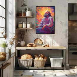 Enlightened Sage Meditative Spirit Artistic Expression Poster PosterGoat