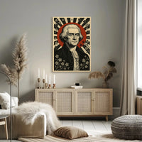Enlightenment Icons Tribute Historical or Presidential Poster PosterGoat