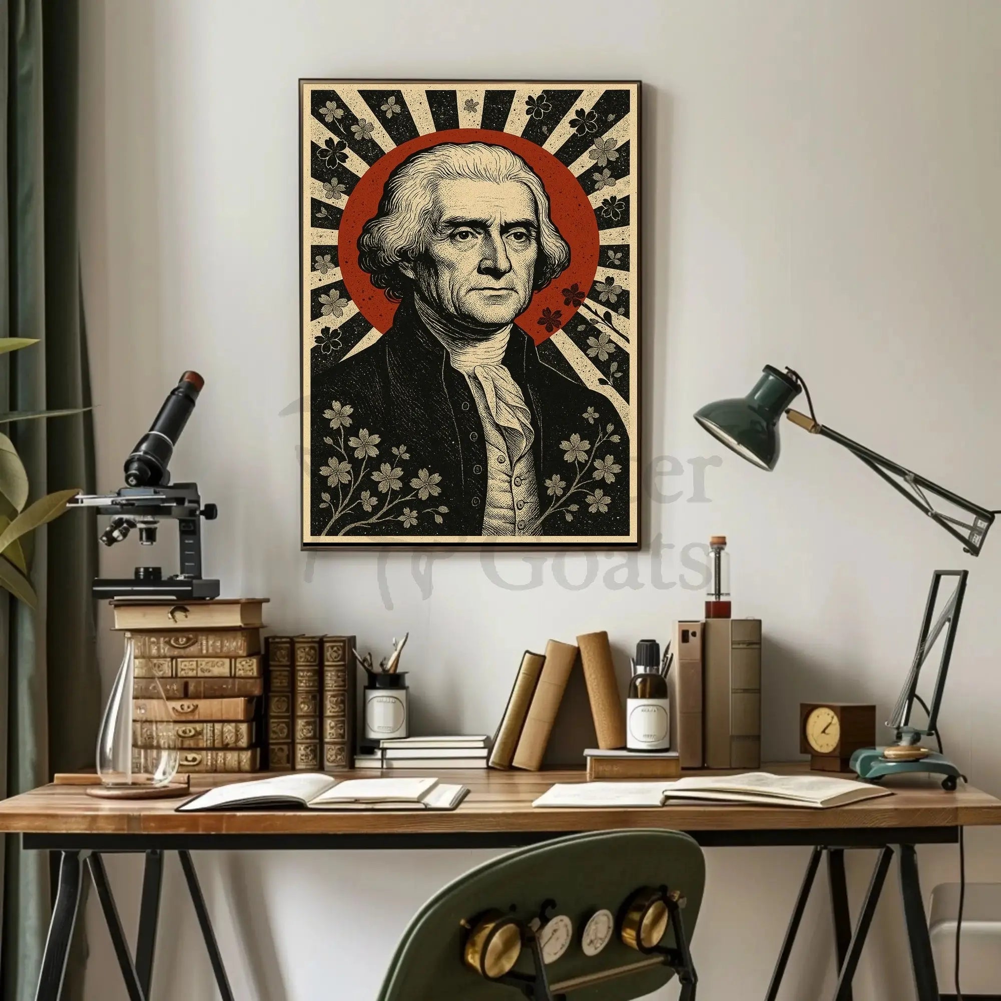 Enlightenment Icons Tribute Historical or Presidential Poster PosterGoat