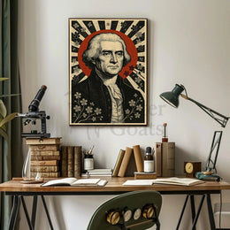 Enlightenment Icons Tribute Historical or Presidential Poster PosterGoat